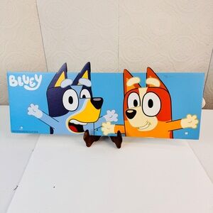 Spirit Halloween Cardboard End Cap Store Display Sign BLUEY 24x8"